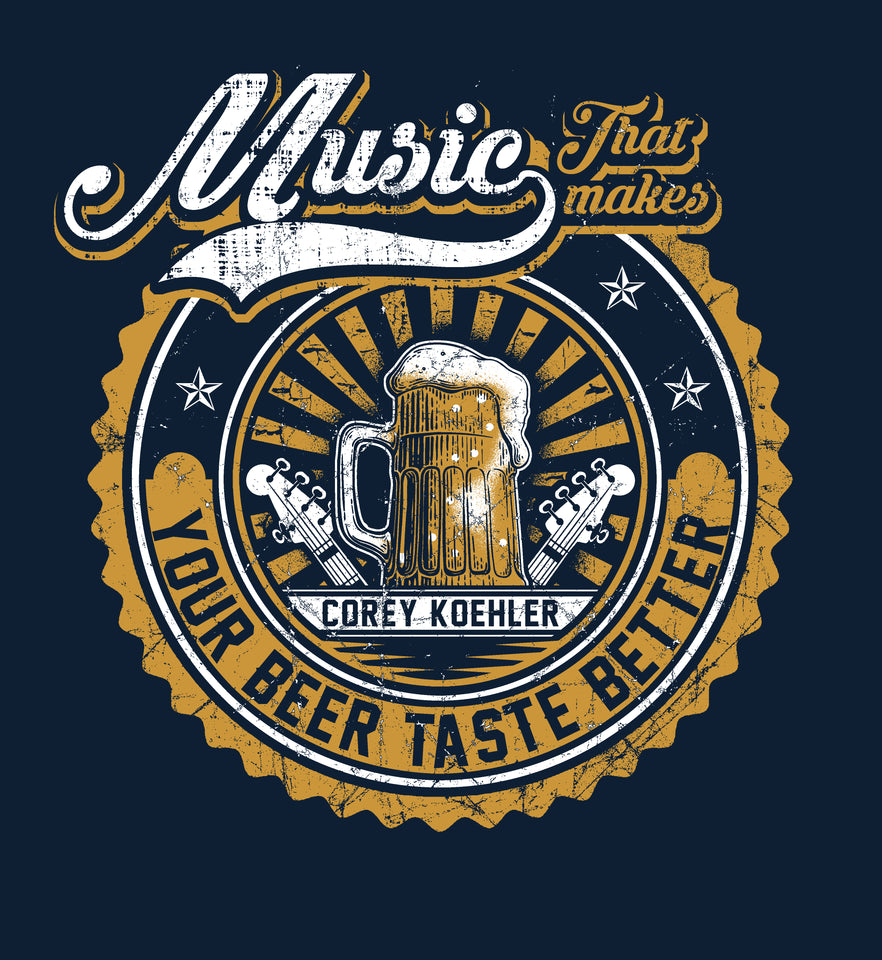 3/4 Sleeve "Makes Your Beer Taste Better" Raglan Shirt - Blue